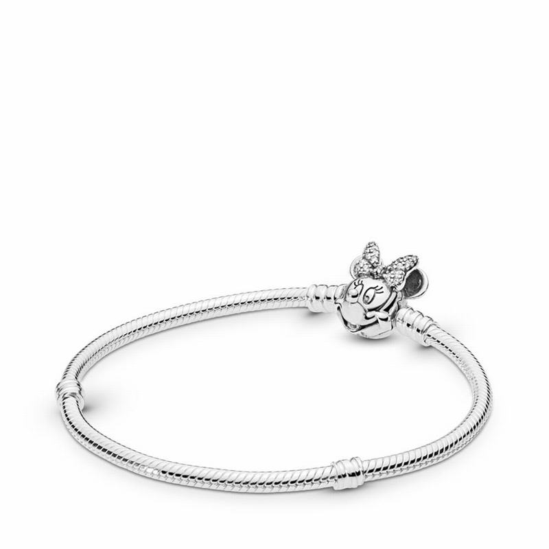 Pandora Australia Disney Shimmering Minnie Portrait Bracelet - Sterling Silver | IMAJHV021